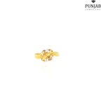 22K Two-Tone Gold Ring