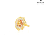 22K Two-Tone Gold Ring