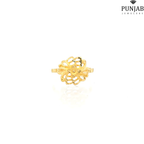 22K Yellow Gold Fancy Ring with Colored Stone