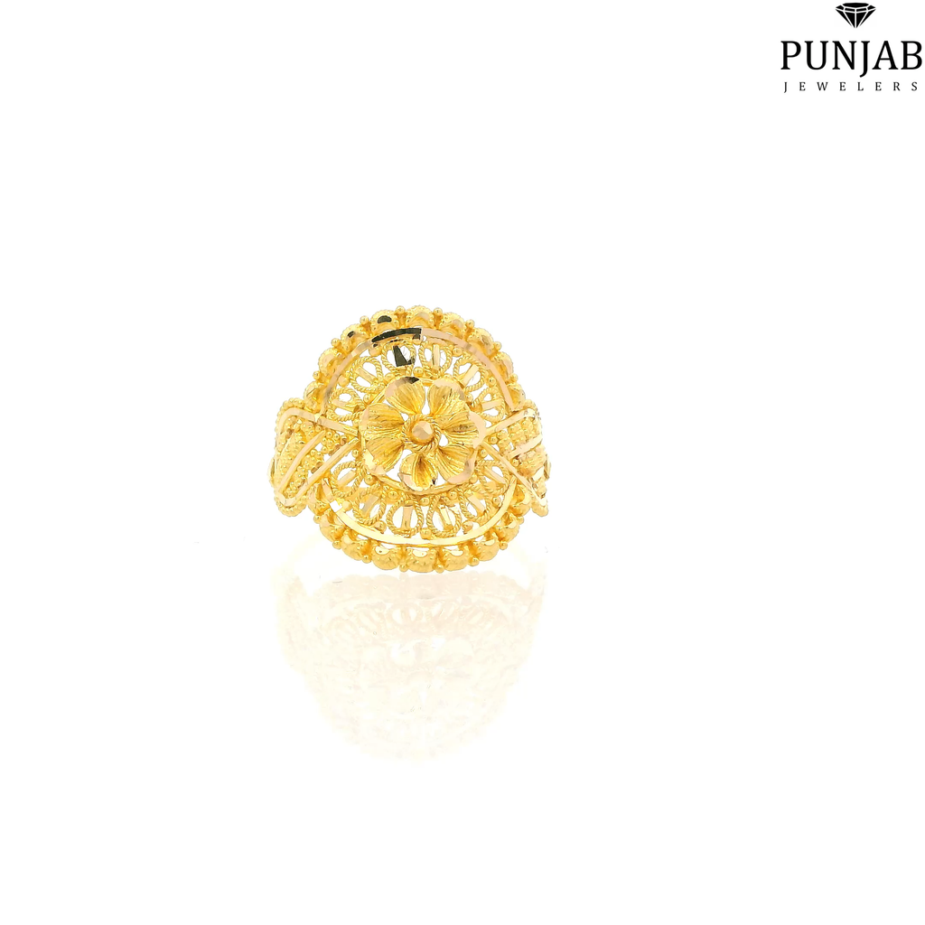 22K Yellow Gold Traditional Ring
