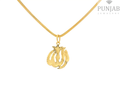 22K Yellow Gold Allah Pendant