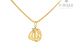 22K Yellow Gold Allah Pendant