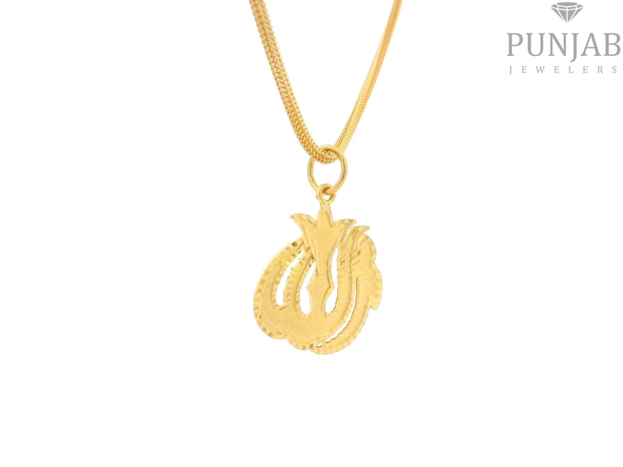 22K Yellow Gold Allah Pendant