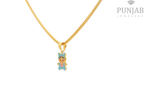 22K Two-Tone Gold Pendant