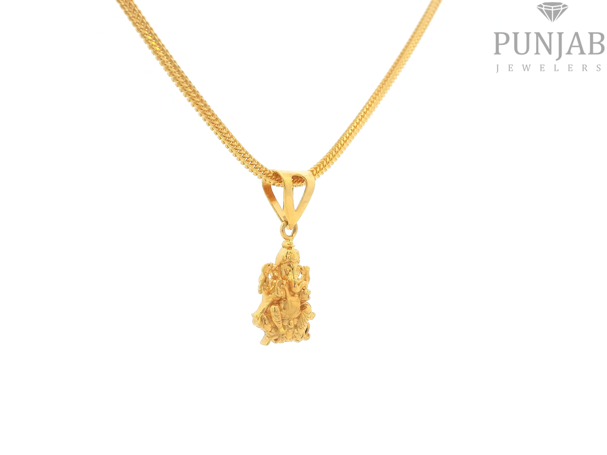 22K Yellow Gold Om Pendant