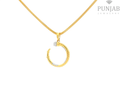 22K Yellow Gold Fancy Pendant with Cubic Zirconia