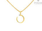 22K Yellow Gold Fancy Pendant with Cubic Zirconia