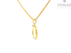 22K Yellow Gold Fancy Pendant with Cubic Zirconia