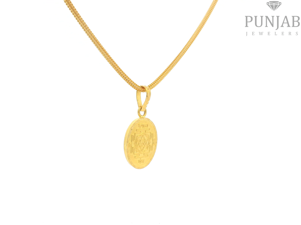 22K Yellow Gold Traditional Pendant
