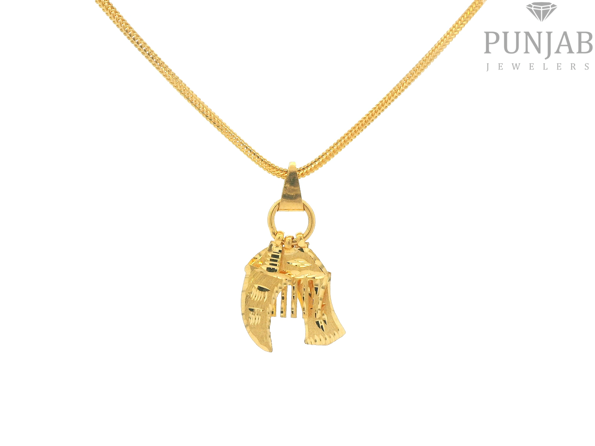 22K Yellow Gold Khanda Pendant