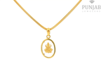22K Yellow Gold Om Pendant
