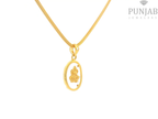 22K Yellow Gold Om Pendant