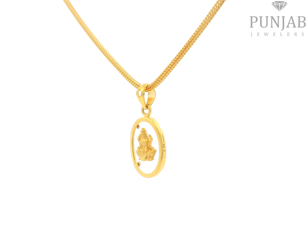 22K Yellow Gold Om Pendant