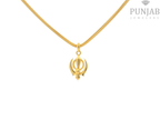 22K Yellow Gold Khanda Pendant
