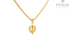 22K Yellow Gold Khanda Pendant