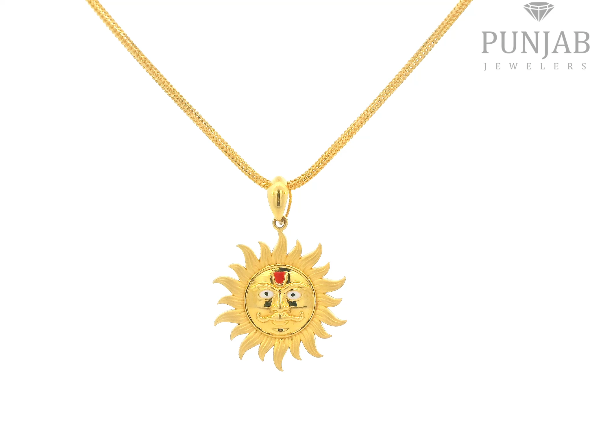 22K Yellow Gold Traditional Pendant