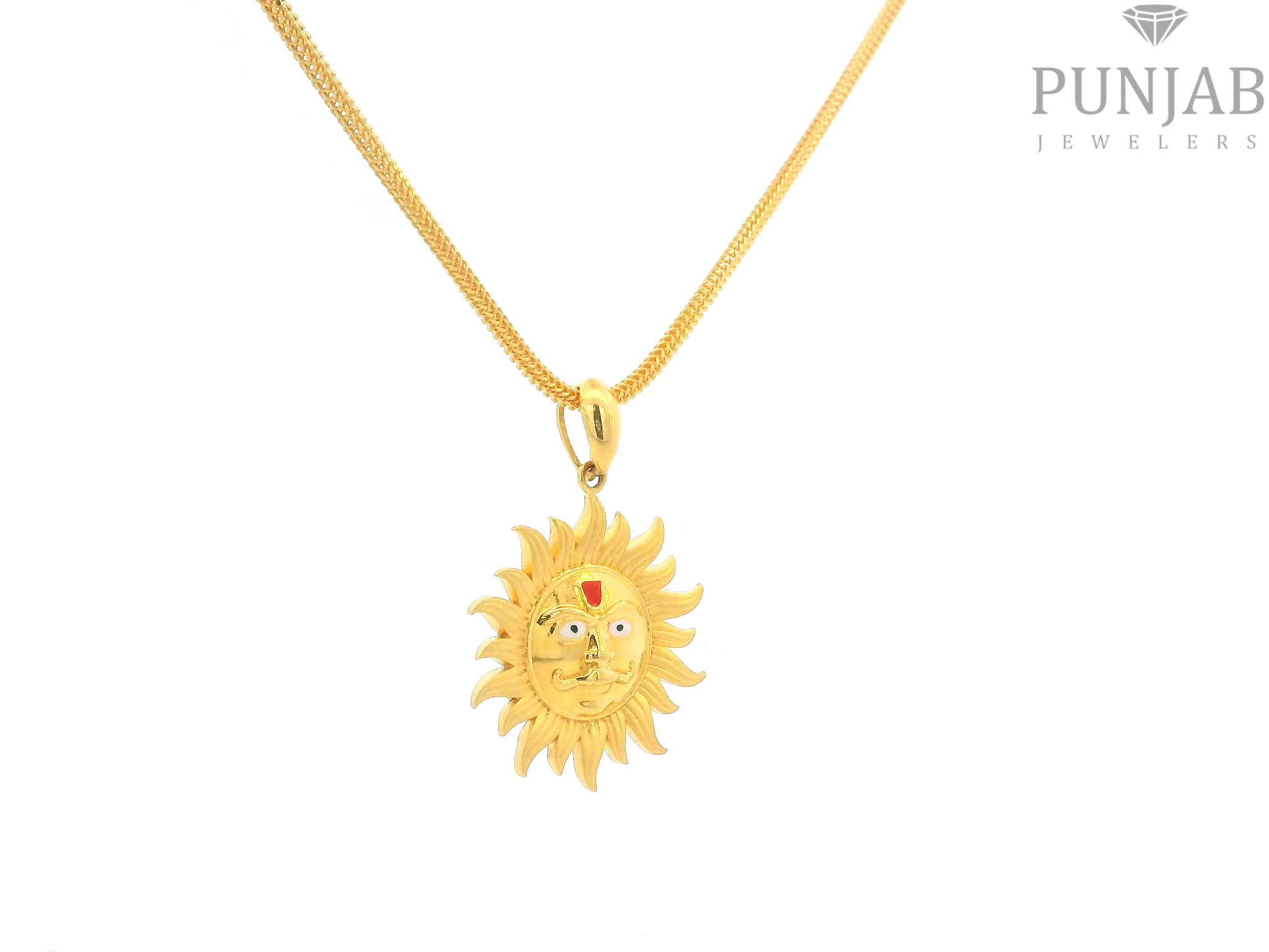 22K Yellow Gold Traditional Pendant