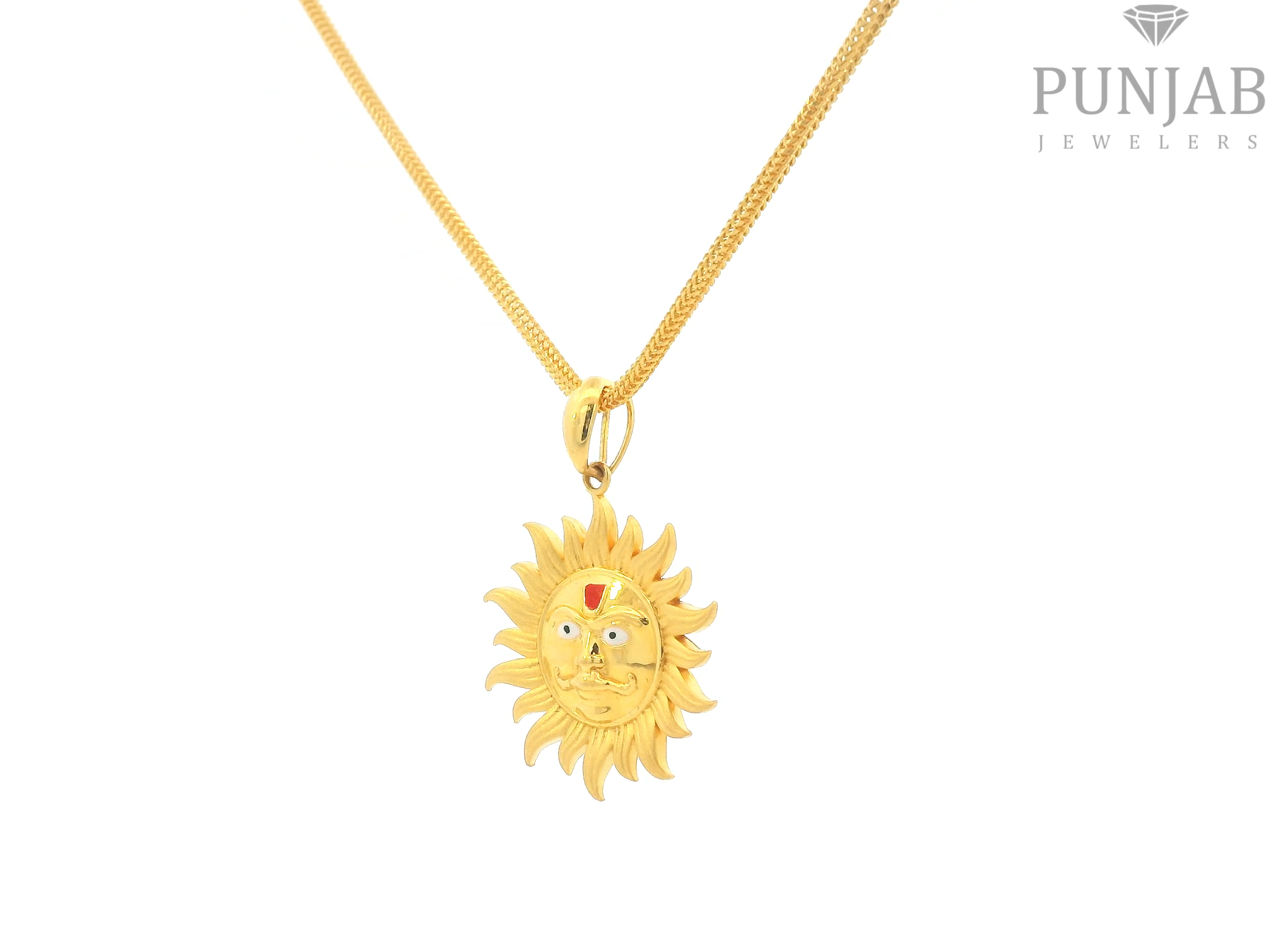 22K Yellow Gold Traditional Pendant