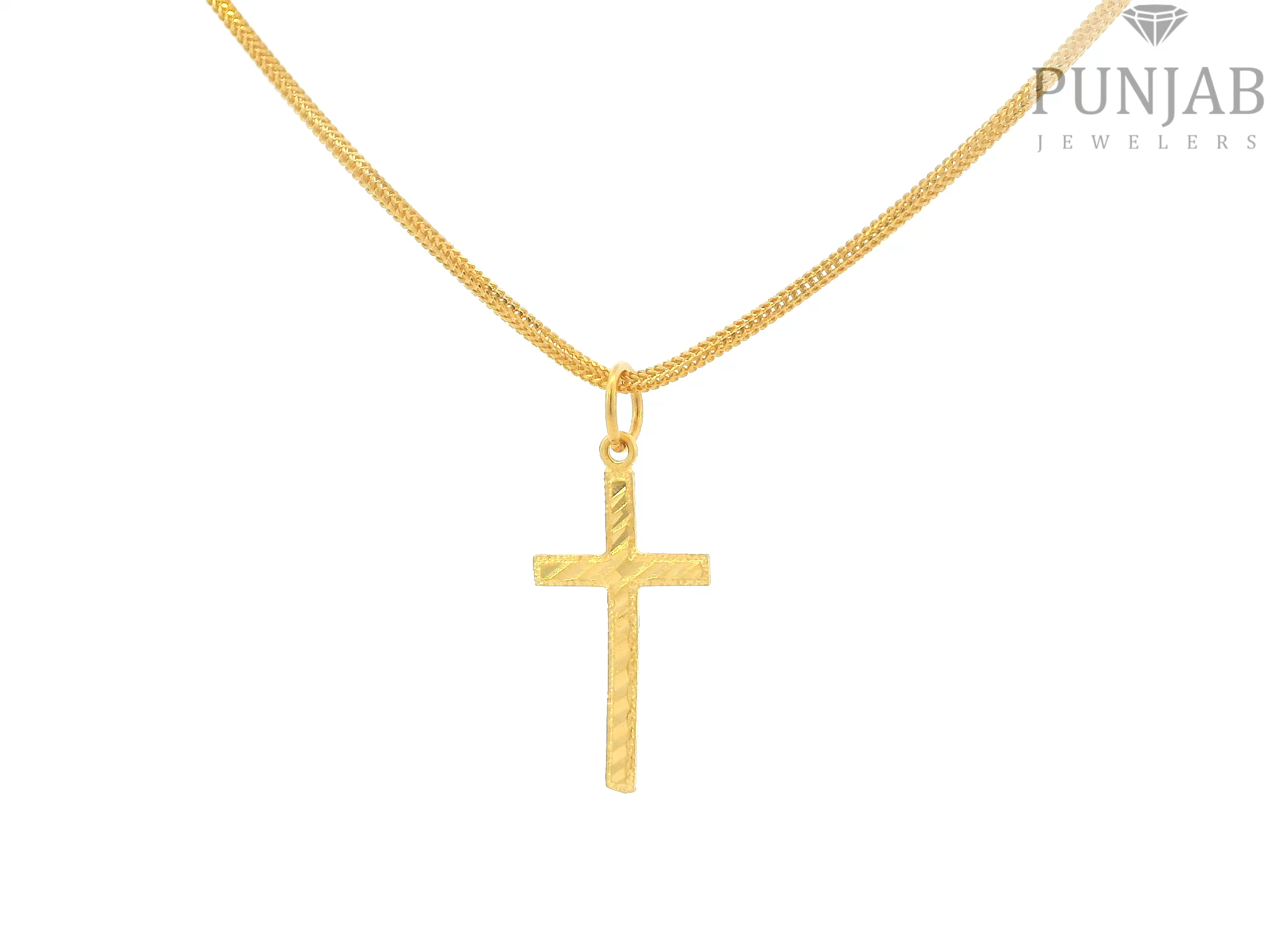 22K Yellow Gold Cross Pendant