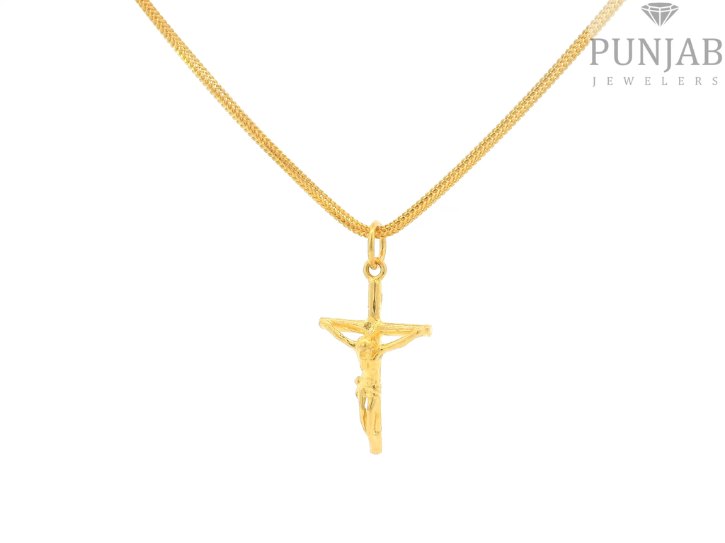 22K Yellow Gold Cross Pendant