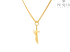 22K Yellow Gold Cross Pendant