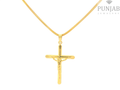 22K Yellow Gold Cross Pendant