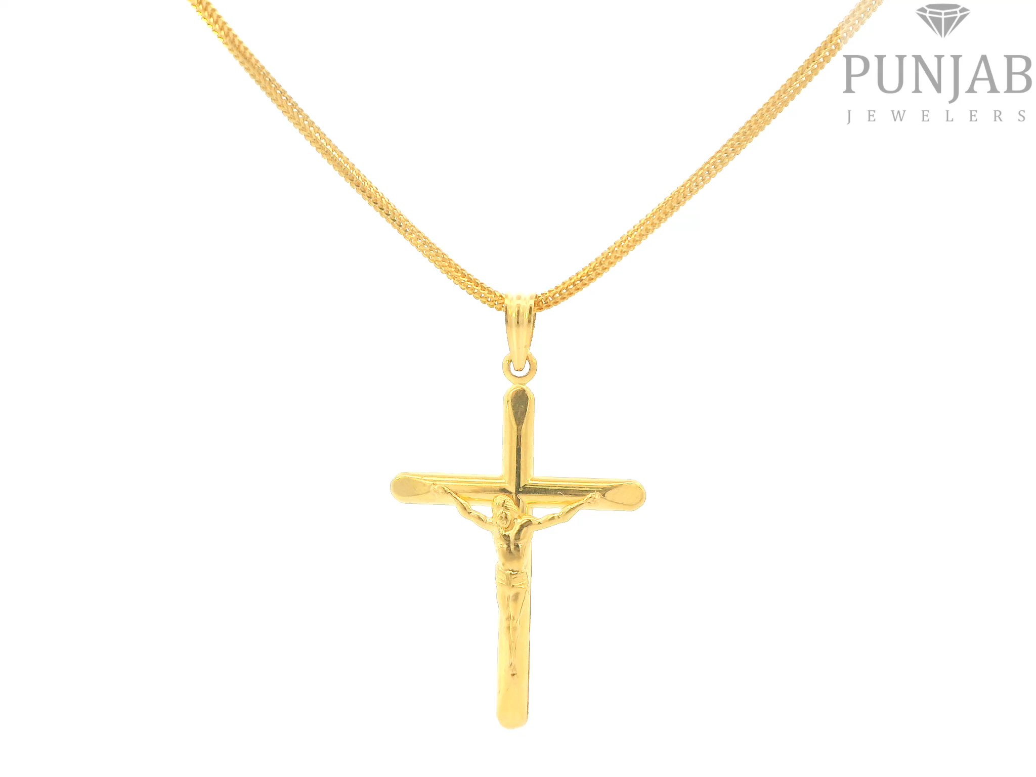 22K Yellow Gold Cross Pendant