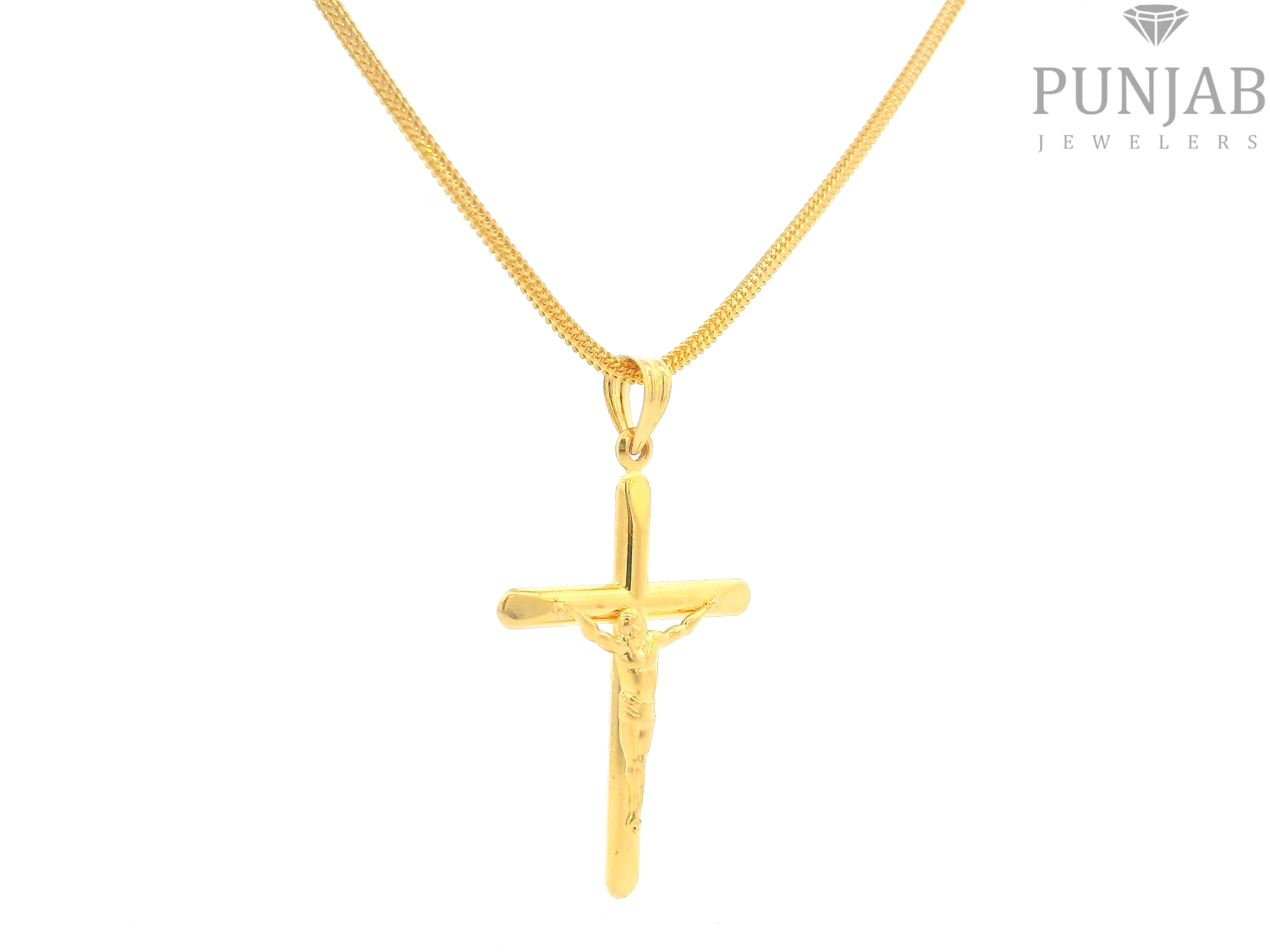 22K Yellow Gold Cross Pendant