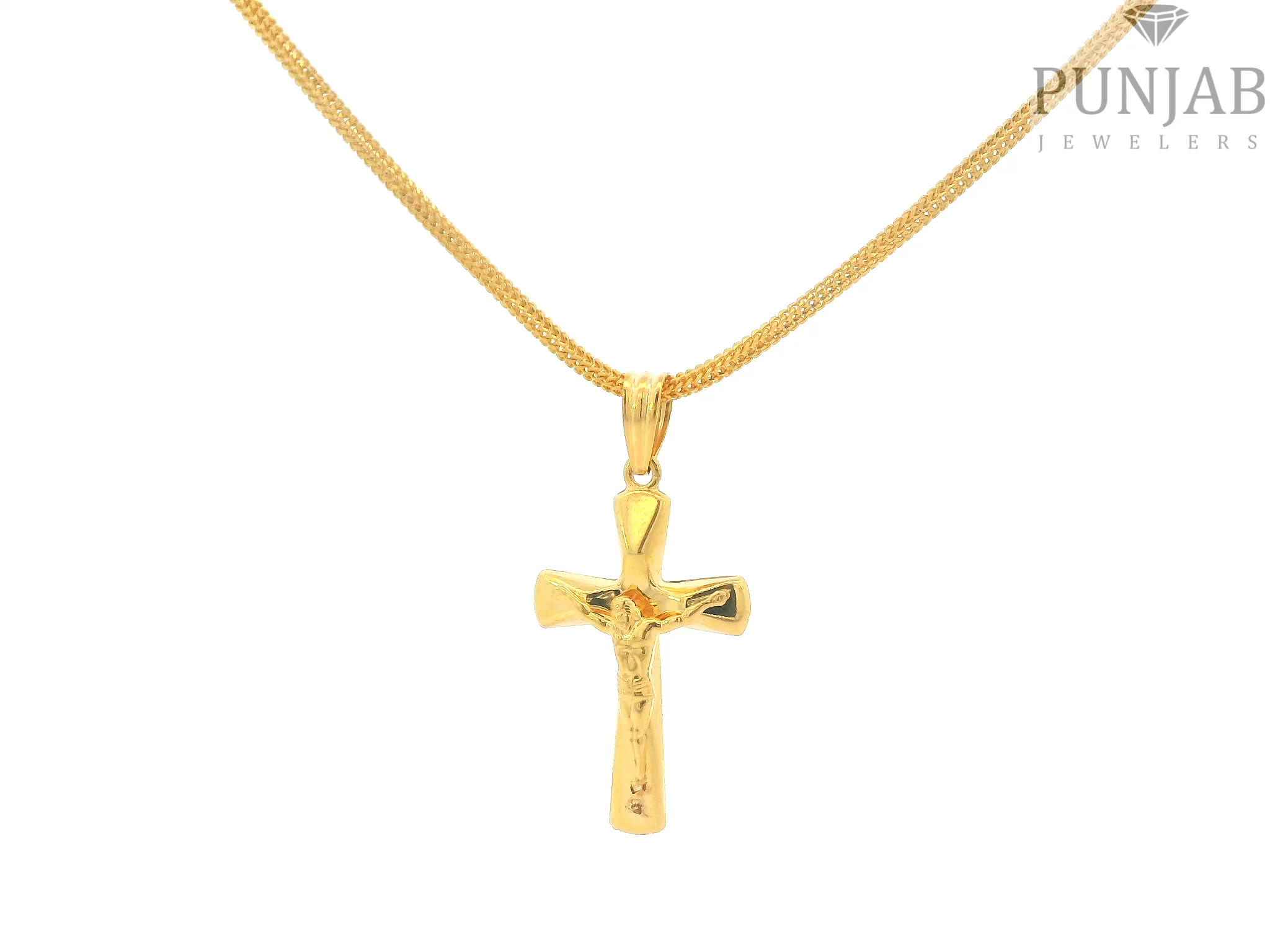 22K Yellow Gold Cross Pendant