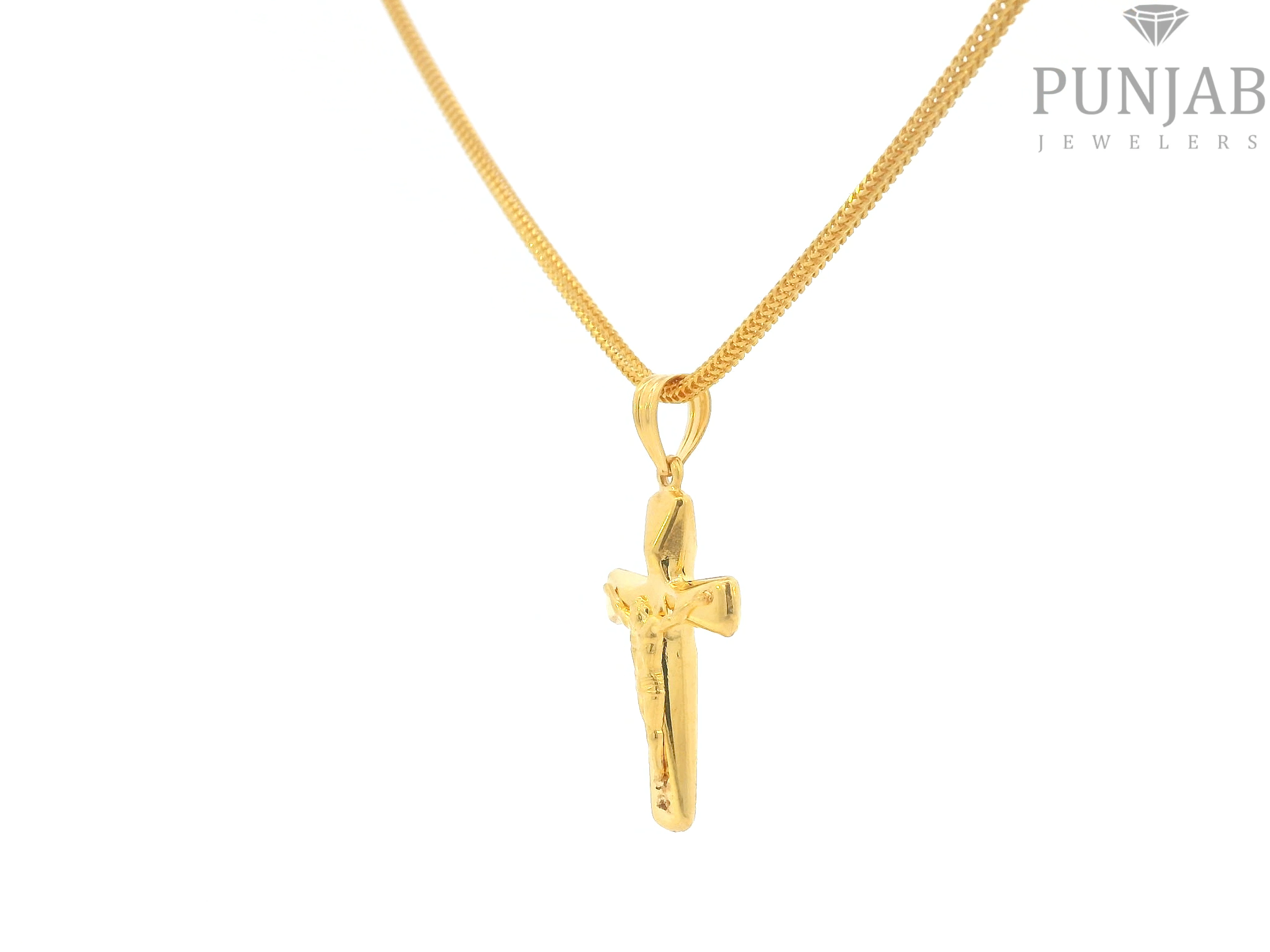 22K Yellow Gold Cross Pendant