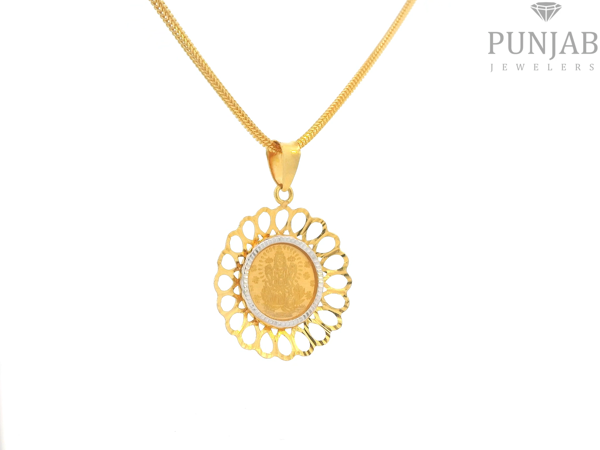 22K Yellow Gold Om Pendant