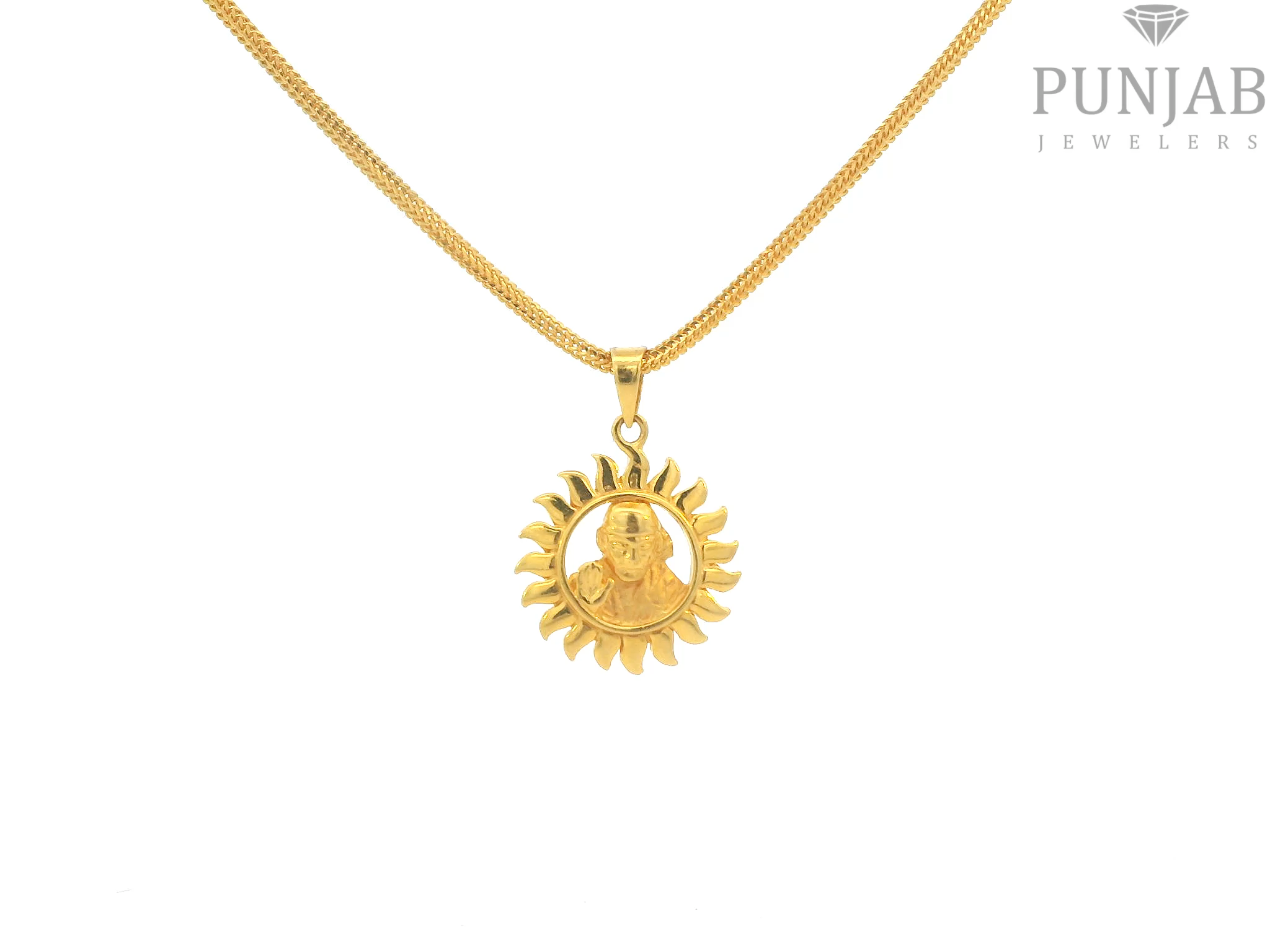 22K Yellow Gold Om Pendant