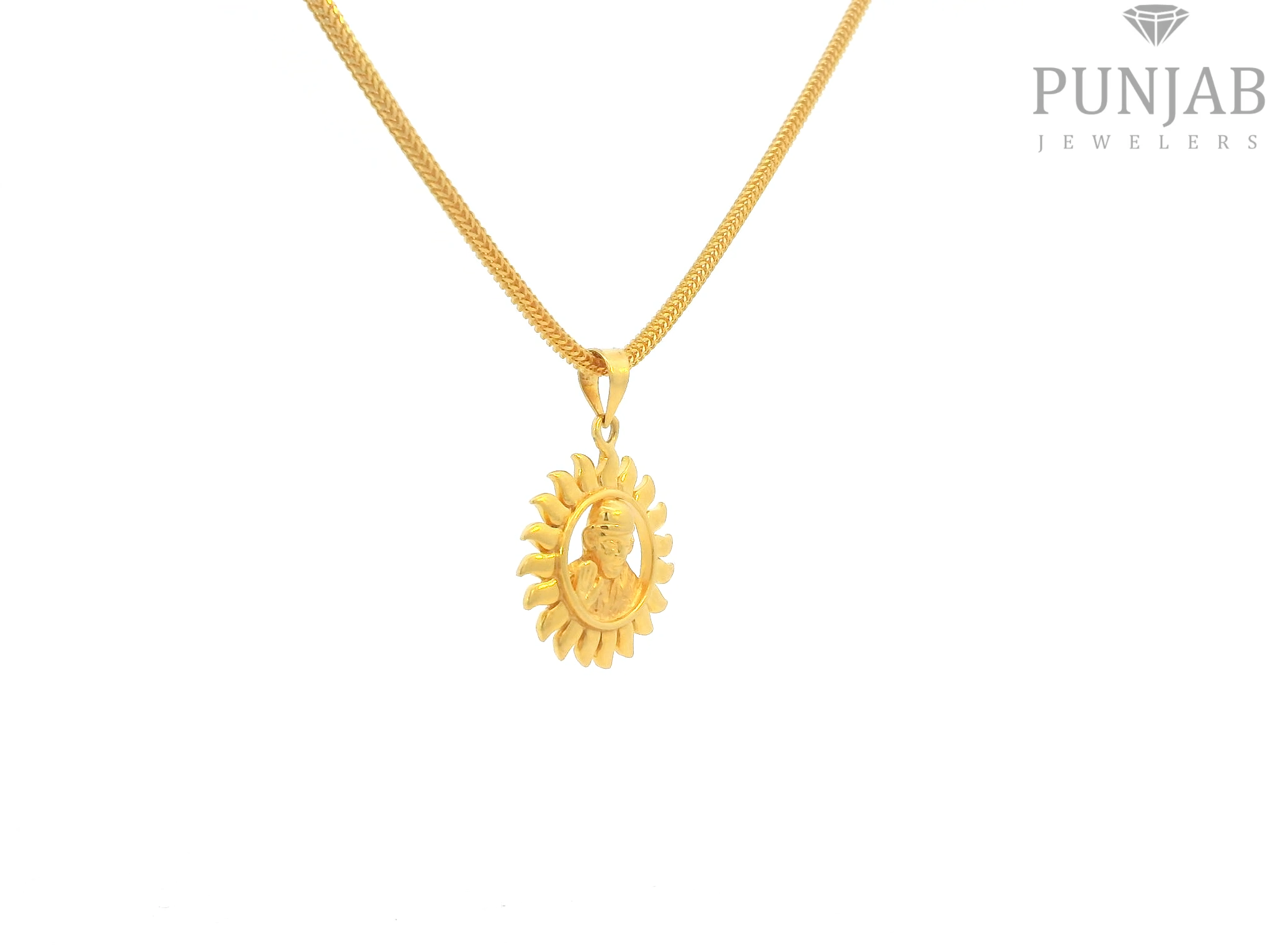22K Yellow Gold Om Pendant