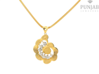 22K Two-Tone Gold Pendant