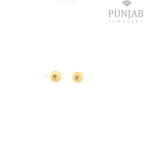 22K Yellow Gold Fancy Stud Earrings with Screw Back