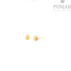 22K Yellow Gold Fancy Stud Earrings with Screw Back