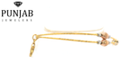 22K Two-Tone Gold Bracelet with Lobster Lock