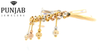 22K Three-Tone Gold Bracelet with Lobster Lock