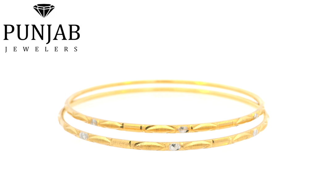 22K Yellow Gold Traditional Bangle