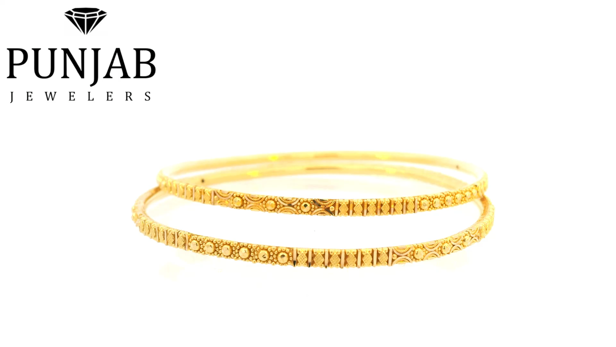 22K Yellow Gold Traditional Bangle