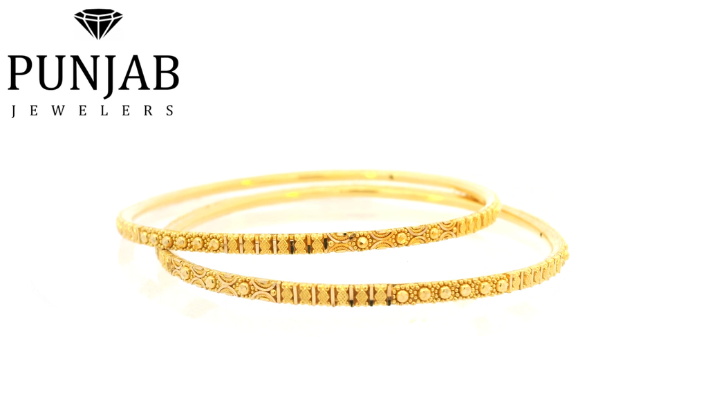 22K Yellow Gold Traditional Bangle