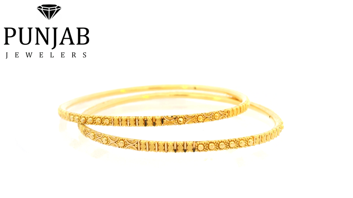 22K Yellow Gold Traditional Bangle
