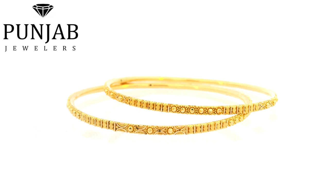 22K Yellow Gold Traditional Bangle