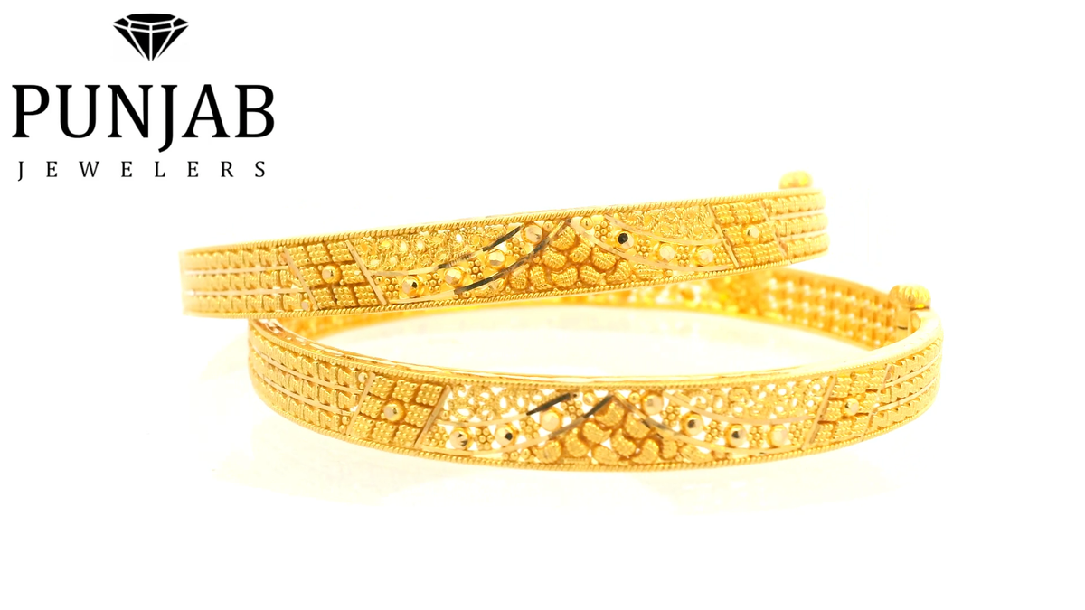 22K Yellow Gold Traditional Bangle