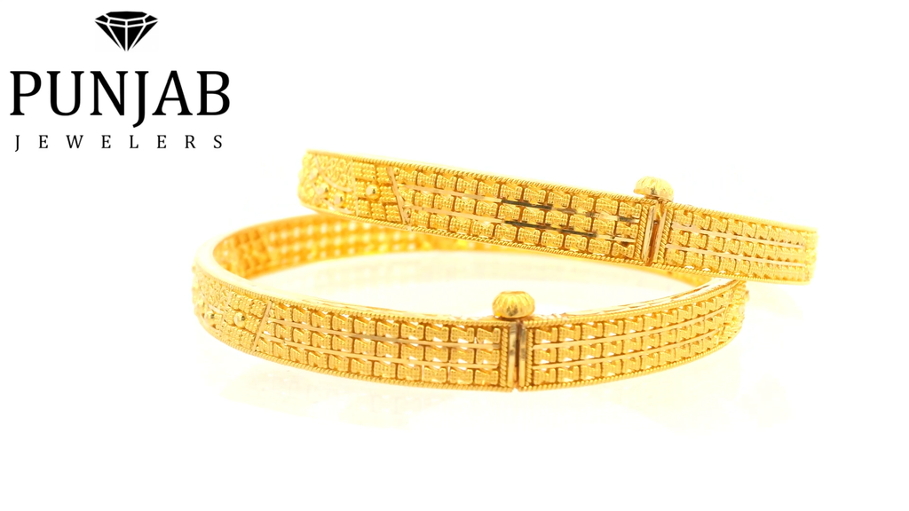 22K Yellow Gold Traditional Bangle