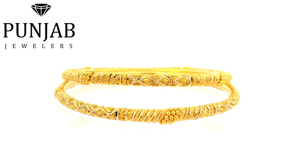 22K Yellow Gold Traditional Bangle
