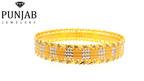 22K Two-Tone Gold Bangle