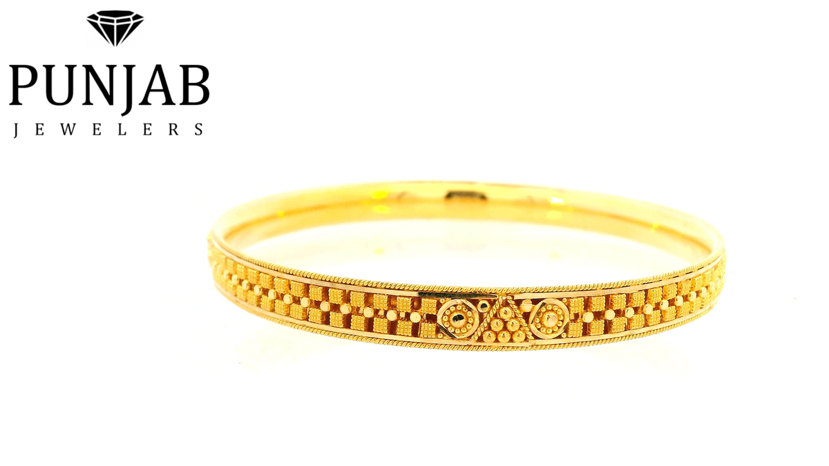 22K Yellow Gold Traditional Bangle