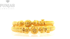 22K Yellow Gold Traditional Screw Open Bangles – Classic Heritage Design