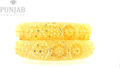 22K Yellow Gold Screw Open Bangles – Classic Elegance